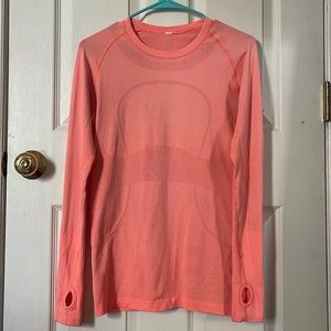 Lululemon Long-Sleeve Swiftly Tech Pink!!